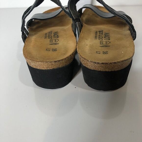 NAOT Black Leather Jewel Sandals - Picture 6 of 8